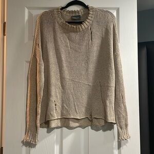 Wooden ships distressed knit